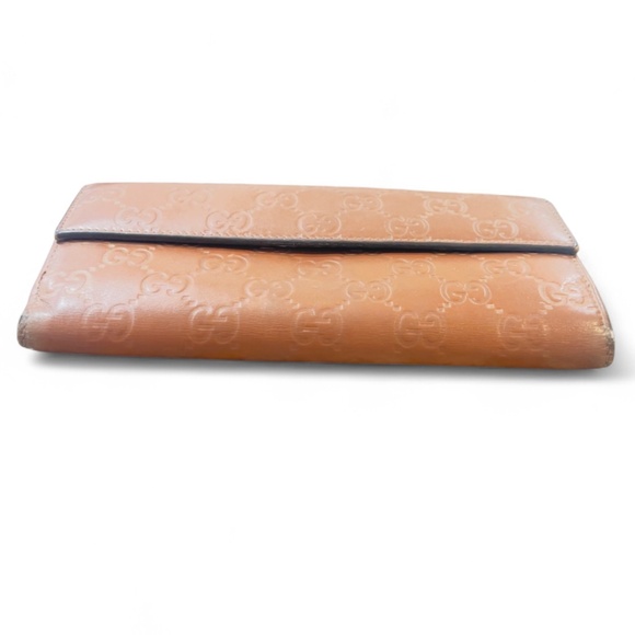 Gucci Guccissima Long Wallet No. 203550-0959 Brown / Champagne - Picture 9 of 15